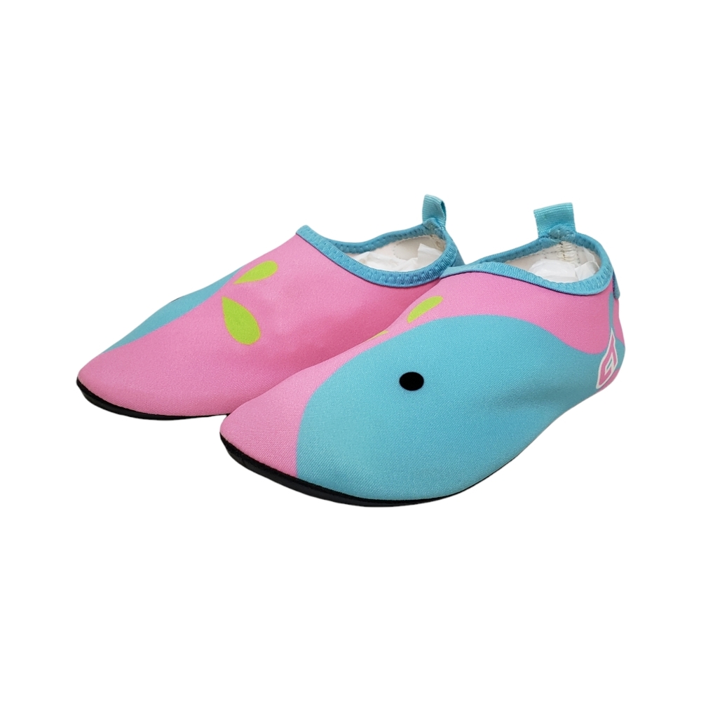 Kids Whale Water Shoes Pink and Blue Size 30/31 US 12